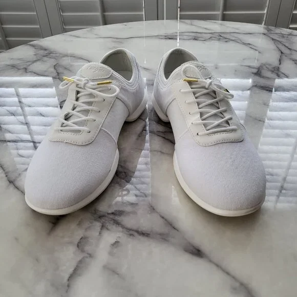 Fuego Dance White Split Sole Shoes Men's 7.5 Women's 9 - Picture 4 of 6